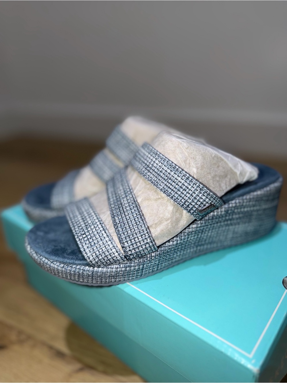 Skechers Martha Stewart ArtFit Beverlee-Morningside Blue Size 5